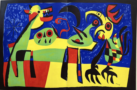 VERVE VOLUME VII. N° 27-28. Visions de Paris par Marc Chagall. Le chien aboyant à la Lune par Joan Miro. La Tristesse du ROI par Matisse, etc.. ...