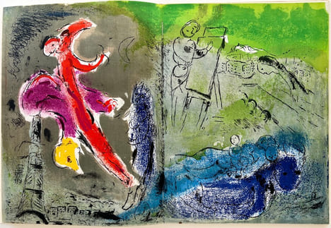VERVE VOLUME VII. N° 27-28. Visions de Paris par Marc Chagall. Le chien aboyant à la Lune par Joan Miro. La Tristesse du ROI par Matisse, etc.. ...