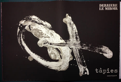 Derrière le Miroir n° 210 . TÀPIES. Monotypes . Juin 1974. TIRAGE DE LUXE SIGNÉ PAR L'ARTISTE.. TÀPIES, Antoni - Georges Raillard.