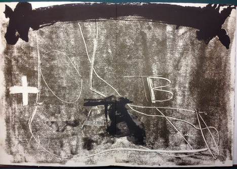 Derrière le Miroir n° 210 . TÀPIES. Monotypes . Juin 1974. TIRAGE DE LUXE SIGNÉ PAR L'ARTISTE.. TÀPIES, Antoni - Georges Raillard.