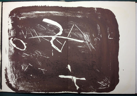 Derrière le Miroir n° 210 . TÀPIES. Monotypes . Juin 1974. TIRAGE DE LUXE SIGNÉ PAR L'ARTISTE.. TÀPIES, Antoni - Georges Raillard.