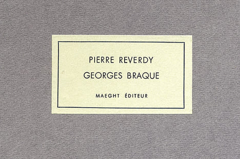 DERRIÈRE LE MIROIR n° 135-136 . PIERRE REVERDY, GEORGES BRAQUE. Déc.1962-Janv.1963. TIRAGE DE LUXE. BRAQUE, Georges - Pierre Reverdy, François Chapon, ...