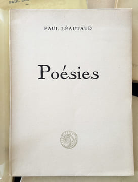POÉSIES de Paul Léautaud. LEAUTAUD, Paul