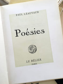 POÉSIES de Paul Léautaud. LEAUTAUD, Paul