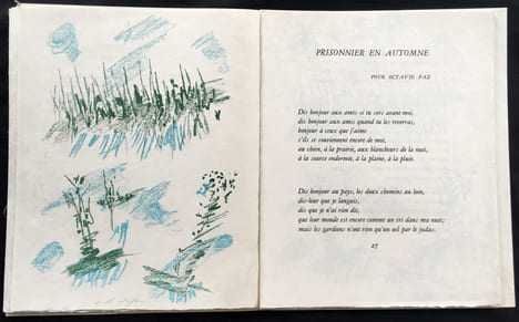 POÈMES INSOUMIS. Avec 8 lithographies originales d'André Masson. Exemplaire sur Japon Nacré avec suite signée (1963).. Léna LECLERCQ - André MASSON