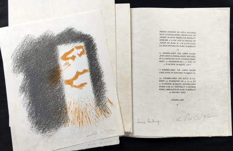 POÈMES INSOUMIS. Avec 8 lithographies originales d'André Masson. Exemplaire sur Japon Nacré avec suite signée (1963).. Léna LECLERCQ - André MASSON