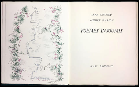 POÈMES INSOUMIS. Avec 8 lithographies originales d'André Masson (1963)