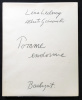 POMME ENDORMIE. Lithographies originales d'Alberto Giacometti.. LÉNA LECLERCQ - Alberto GIACOMETTI