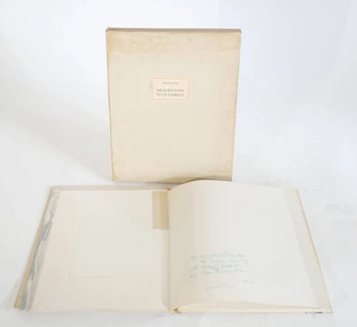 DESCRIPTION D'UN COMBAT. 16 Lithographies originales d'Atlan (1946).. KAFKA, Franz - ATLAN,Jean-Michel