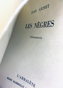 LES NÈGRES. Clownerie.. GENET, Jean