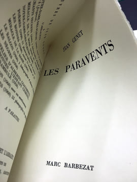 LES PARAVENTS. GENET, Jean