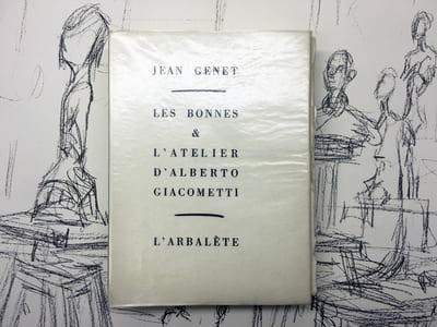 LES BONNES. L'ATELIER D'ALBERTO GIACOMETTI. L'ENFANT CRIMINEL. LE FUNAMBULE. (le n° 4 sur Japon nacré)