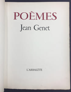 POÈMES. Première édition (1948).