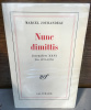NUNC DIMITTIS. Journaliers XXI. Fin 1971-1972. JOUHANDEAU, Marcel