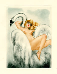 LES AMOURS DE PSYCHÉ ET DE CUPIDON. Pointes sèches de Louis Icart.