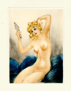 LES AMOURS DE PSYCHÉ ET DE CUPIDON. Pointes sèches de Louis Icart.