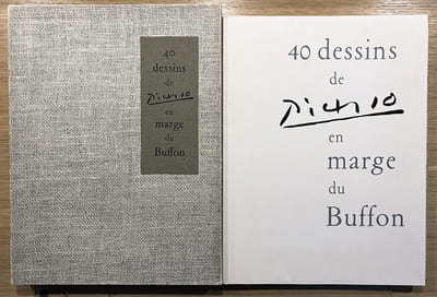 40 DESSINS DE PICASSO EN MARGE DU BUFFON. Exemplaire signé par Picasso…

