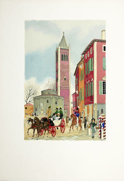LA CHARTREUSE DE PARME. 54 aquarelles d' Henry Lemarié. . STENDHAL (Henri Beyle, dit) - LEMARIÉ, Henry