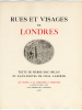 RUES ET VISAGES DE LONDRES. 21 eaux fortes de Chas Laborde sous serpentes en double état (1928). MAC ORLAN, Pierre - Chas LABORDE