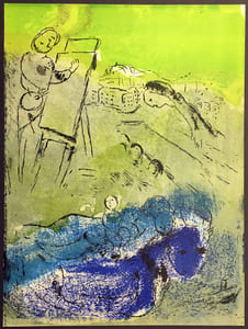 Le Peintre et ses Modèles.Lithographie originale pour VISION
DE PARIS. VERVE VOLUME VII. Nos 27-28. 1952.