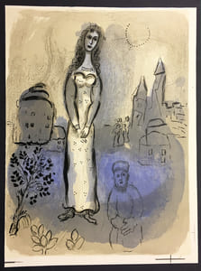 ESTHER. Lithographie originale pour DESSINS POUR LA BIBLE. Verve. Vol.X, Nos 37/38. 1960.