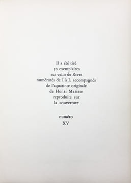 UNE FÊTE EN CIMMÉRIE. Illustrations de Henri Matisse. DUTHUIT, Georges