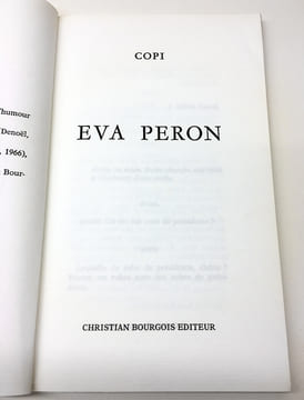 EVA PERON. Pièce politique. COPI (Raúl Damonte Botana, dit)