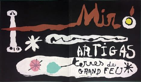 SCULPTURE IN CERAMIC BY MIRO AND ARTIGAS. TERRES DE GRAND FEU. December, 1956. Pierre Matisse Gallery, New York.. MIRO, Joan - ARTIGAS