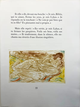 LES CHANSONS DE BILITIS, traduites du Grec par Pierre Louÿs.. LOUYS, Pierre - BERQUE, Jean