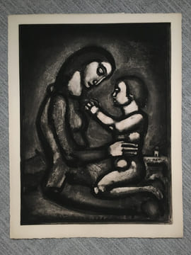 MISERERE. 58 gravures originales (La suite complète enrichie de planches inédites signées). Éditions de l’étoile filante, 1948.. ROUAULT, Georges