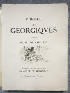 LES GEORGIQUES - GEORGICA. 119 eaux-fortes originales dont 46 signées au crayon par l'artiste.