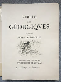 LES GEORGIQUES - GEORGICA. 119 eaux-fortes originales dont 46 signées au crayon par l'artiste.