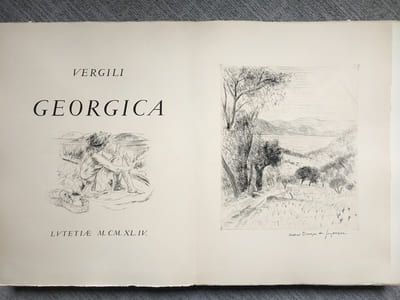 LES GEORGIQUES - GEORGICA. 119 eaux-fortes originales dont 46 signées au crayon par l'artiste.