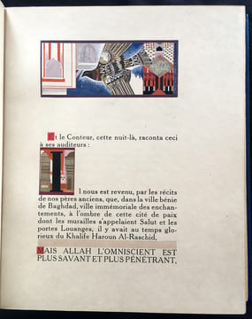 Histoire charmante de l’adolescente Sucre d’amour. L'un des 25 ex. peints à la main dans les ateliers de Jean Dunand.. MARDRUS, Joseph Charles - ...