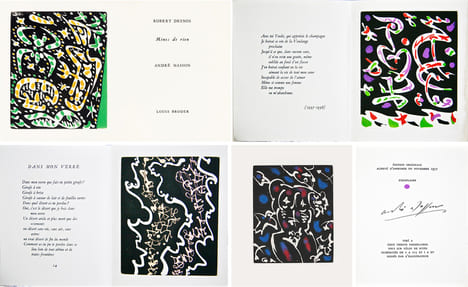 MINES DE RIEN. 4 gravures originales en couleurs (1957). DESNOS, Robert - MASSON, André
