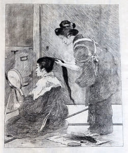 CROQUIS JAPONAIS. Tokio, 1886. 31 dessins gravés sur cuivre.