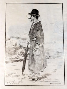 CROQUIS JAPONAIS. Tokio, 1886. 31 dessins gravés sur cuivre.