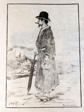 CROQUIS JAPONAIS. Tokio, 1886. 31 dessins gravés sur cuivre.. BIGOT, Georges Ferdinand.