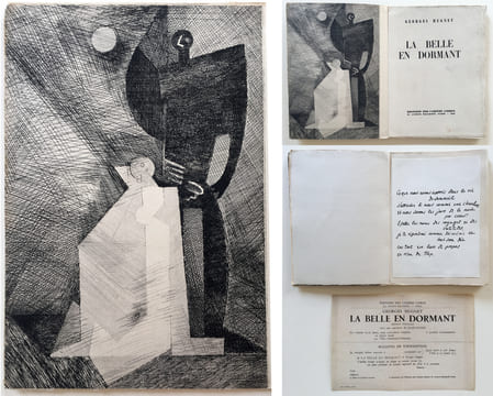 LA BELLE EN DORMANT. 1 des 10 avec l'eau-forte de Marcoussis (1933).. HUGNET, Georges - MARCOUSSIS, Louis.