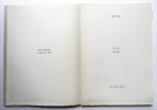 Le Mot « buvette ». Quatre lithographies de Bram van Velde.. HÉBEY, Pierre - Bram van VELDE