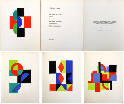 LE FRUIT PERMIS, poèmes avec quatre compositions au pochoir de Sonia Delaunay. . TZARA, Tristan - DELAUNAY, Sonia