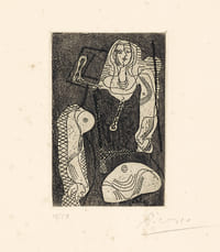 PICASSO ŒUVRES 1920-1926. Cahiers d’Art », 1926. 1/50 avec l'eau-forte originale signée.