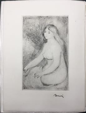 LA VIE ET L'ŒUVRE DE PIERRE-AUGUSTE RENOIR. Avec "Baigneuse Assise" (A. Vollard 1919). VOLLARD, Ambroise - RENOIR, P.-A.