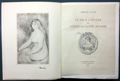 LA VIE ET L'ŒUVRE DE PIERRE-AUGUSTE RENOIR. Avec "Baigneuse Assise" (A. Vollard 1919). VOLLARD, Ambroise - RENOIR, P.-A.