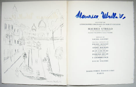 MAURICE UTRILLO, V. . MAUROIS, André - Maurice UTRILLO - Sacha Guitry