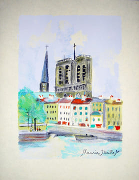 PARIS CAPITALE. Lithographies de Maurice Utrillo, V.. MAUROIS, André - MAURICE UTRILLO