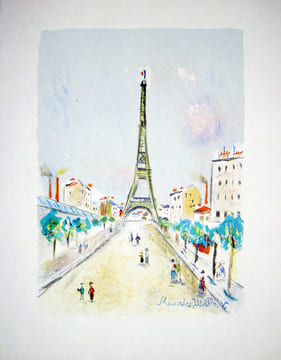 PARIS CAPITALE. Lithographies de Maurice Utrillo, V.. MAUROIS, André - MAURICE UTRILLO