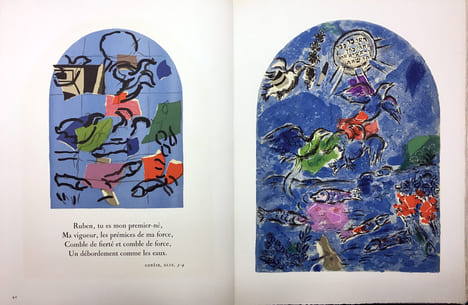 VITRAUX POUR JÉRUSALEM (THE JERUSALEM WINDOWS). DELUXE EDITION SIGNED BY MARC CHAGALL.. CHAGALL, Marc - LASSAIGNE, Jacques.
