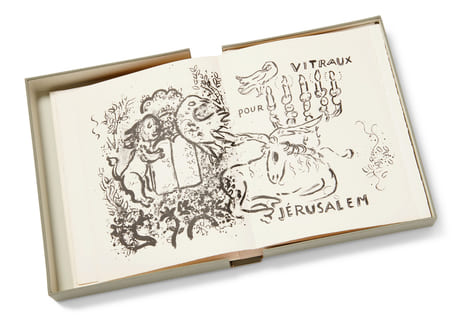 VITRAUX POUR JÉRUSALEM (THE JERUSALEM WINDOWS). DELUXE EDITION SIGNED BY MARC CHAGALL.. CHAGALL, Marc - LASSAIGNE, Jacques.