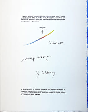 Quatre fois son portrait dans les États-Unis d'Amérique. Deux encres originales et 4 gravures rehaussées de Julius Baltazar (2012) . SACRÉ, James - ...